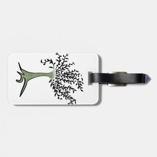 Baum Gepäckanhänger (Rückseite horizontal)