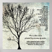 Baum gepflanzt von Streams Scripture Poster (Vorne)