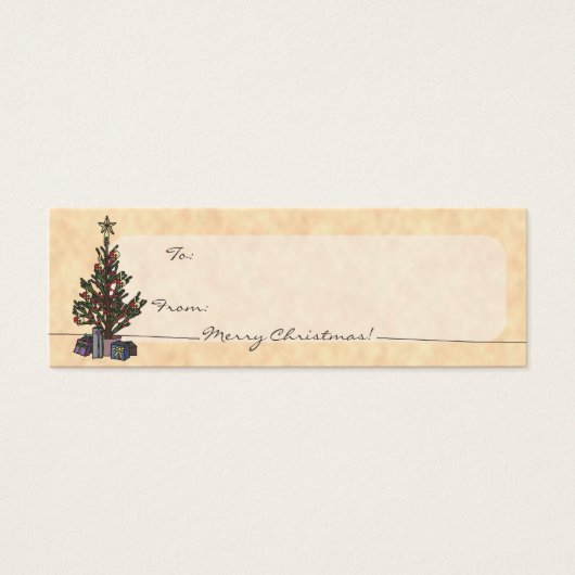 Baum, Geschenketiketten (Vorderseite)