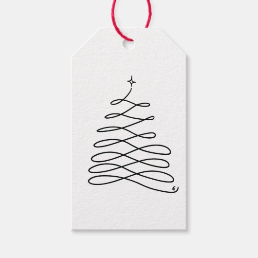 Baum-Geschenkmarke Geschenkanhänger (Vorderseite)