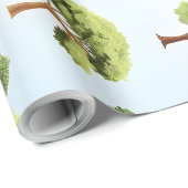 Baum Geschenkpapier (Rolleneckpunkt)