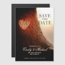 Baum geschnitztes Herz Rustikal und Vintage Save-t