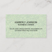 Baum | Gras | Landflucht Visitenkarte (Rückseite)