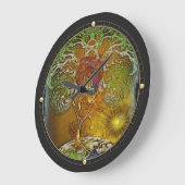 Baum Große Wanduhr (Winkel)