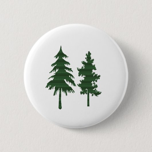 BAUM grünes wildes Umwelt-Dschungel-Holz NVN712 Button (Vorderseite)