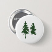 BAUM grünes wildes Umwelt-Dschungel-Holz NVN712 Button (Vorne & Hinten)