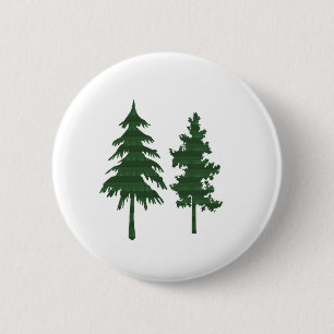 BAUM grünes wildes Umwelt-Dschungel-Holz NVN712 Button