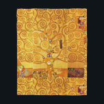 Baum Gustav Klimt Nouveau Fleecedecke<br><div class="desc">Der Baum des Lebens (1909) ist ein schönes Gemälde des Wiener Sezessionisten Gustav Klimt. Bekannt für die Malerei mit reinem Gold,  ist seine Kunst lebendig und lustig. Der Baum des Lebens ist ein klassisches Jugendstilbild.</div>