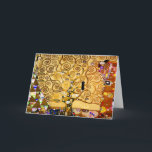 Baum Gustav Klimt Nouveau Karte<br><div class="desc">Der Baum des Lebens (1909) ist ein schönes Gemälde des Wiener Sezessionisten Gustav Klimt. Bekannt für die Malerei mit reinem Gold,  ist seine Kunst lebendig und lustig. Der Baum des Lebens ist ein klassisches Jugendstilbild.</div>