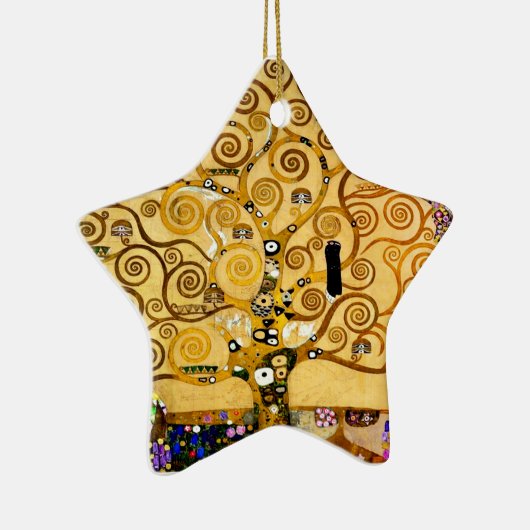 Baum Gustav Klimt Nouveau Keramik Ornament (Rechts)