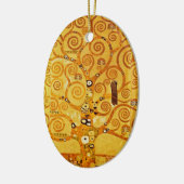 Baum Gustav Klimt Nouveau Keramikornament (Links)