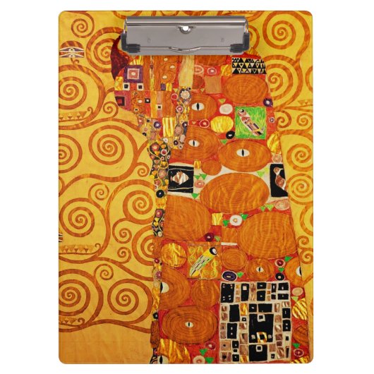Baum Gustav Klimt Nouveau Klemmbrett (Vorderseite)