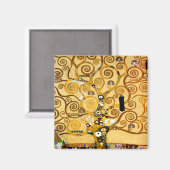 Baum Gustav Klimt Nouveau Magnet (Vorderseite/Rückseite)