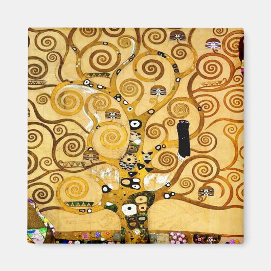Baum Gustav Klimt Nouveau Magnet (Vorne)