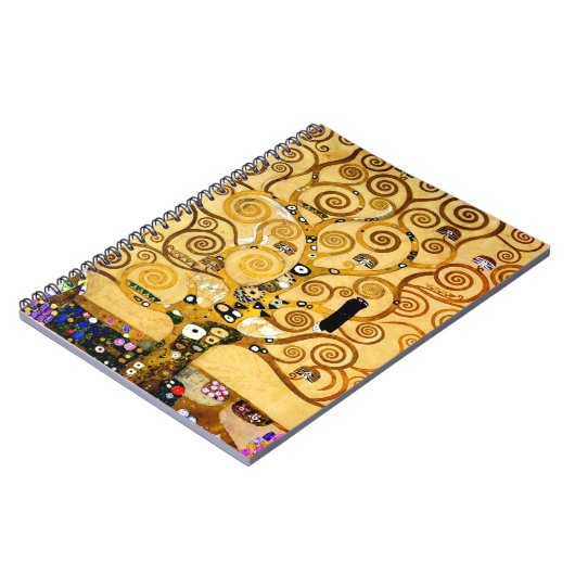 Baum Gustav Klimt Nouveau Notizblock (Linke Seite)