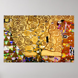 Baum Gustav Klimt Nouveau Poster
