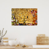 Baum Gustav Klimt Nouveau Poster (Küche)