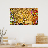 Baum Gustav Klimt Nouveau Poster (Küche)