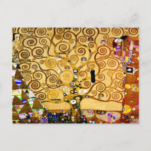 Baum Gustav Klimt Nouveau Postkarte