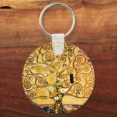 Baum Gustav Klimt Nouveau Schlüsselanhänger (Vorderseite)