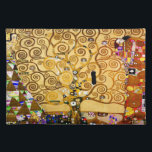 Baum Gustav Klimt Nouveau Tischset<br><div class="desc">Der Baum des Lebens (1909) ist ein schönes Gemälde des Wiener Sezessionisten Gustav Klimt. Bekannt für die Malerei mit reinem Gold,  ist seine Kunst lebendig und lustig. Der Baum des Lebens ist ein klassisches Jugendstilbild.</div>