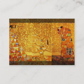 Baum Gustav Klimt Nouveau Visitenkarte (Rückseite)