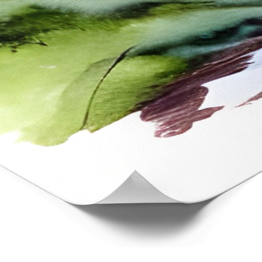 Baum Haus Digitale Kunst Poster (Ecke)