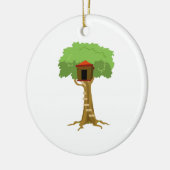 Baum-Haus Keramikornament (Links)