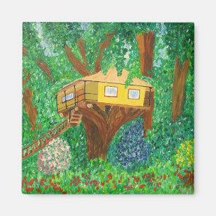 Baum-Haus-Magnet Magnet