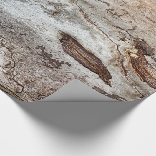 Baum-hölzernes Barken-Packpapier Geschenkpapier (Ecke)