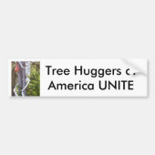 Baum hugger, Baum Huggers von Amerika VEREINIGEN Autoaufkleber (Vorne)