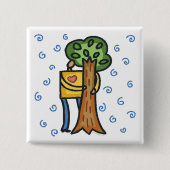 Baum-Hugger Button (Vorderseite)