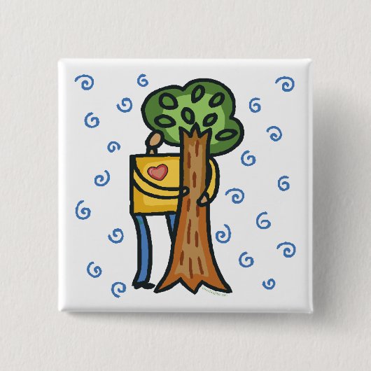 Baum-Hugger Button (Vorderseite)