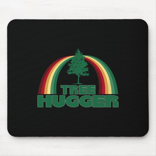 Baum Hugger Earth Day Tree Environmental Protectio Mousepad (Vorne)