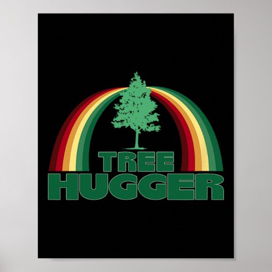 Baum Hugger Earth Day Tree Environmental Protectio Poster (Vorne)