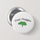 Baum Hugger einzigartiger Entwurf! Button (Vorne & Hinten)