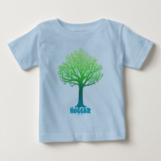 Baum Hugger grüner Regenbogen Baby T-shirt (Vorderseite)