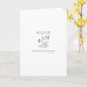 Baum Hugger Gruß-Karte Karte (Gelbe Blume)