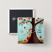 Baum Hugger - Knopf Button (Vorne & Hinten)