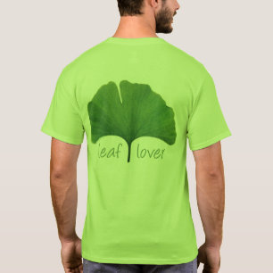 Baum Hugger, Leaf Lover Ginkgo Leaf Öko T-Shirt