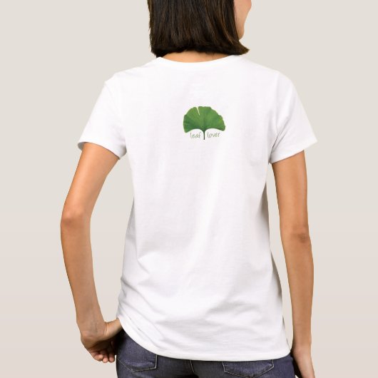 Baum Hugger, Leaf Lover - Ginkgo T-Shirt (Rückseite)
