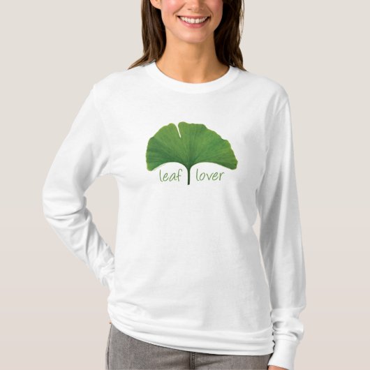 Baum Hugger, Leaf Lover - Ginkgo T-Shirt (Vorderseite)