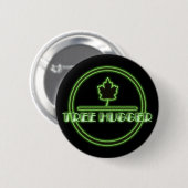 Baum Hugger Neon-Knopf Button (Vorne & Hinten)