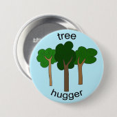 Baum Hugger Tag der Erdeknopf Button (Vorne & Hinten)
