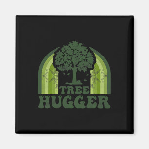Baum Hugger Vintag Retro Natur Umweltohr Magnet
