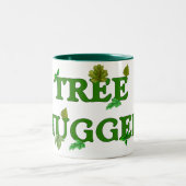 Baum Hugger Zweifarbige Tasse (Mittel)