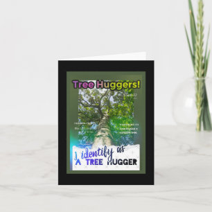 Baum Huggers Extraordinaire. Zine Cover Karte