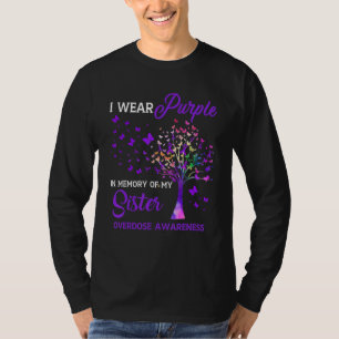 Baum Ich Trage Lila Erinnerung An Schwester Überdo T-Shirt