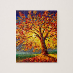 Baum im Herbst Puzzle