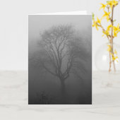 Baum im Nebel Karte (Gelbe Blume)